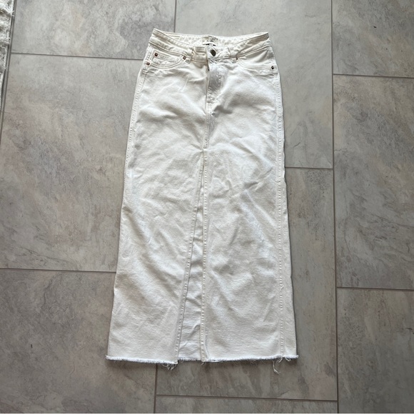 DL1961 Asra Ecru Maxi Skirt - Picture 1 of 9